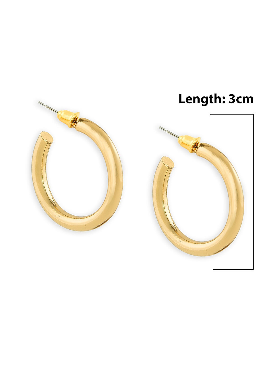 9ct Yellow Gold Rectangle Hoop Earrings | 0130393 | Beaverbrooks the  Jewellers