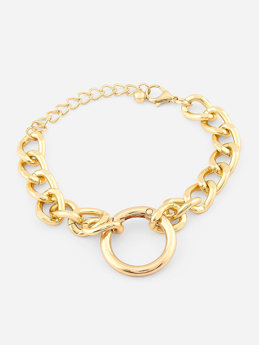Buy Simsum Jewellery Yellow Cuban Large Link Bracelet for Women Online   Tata CLiQ Luxury