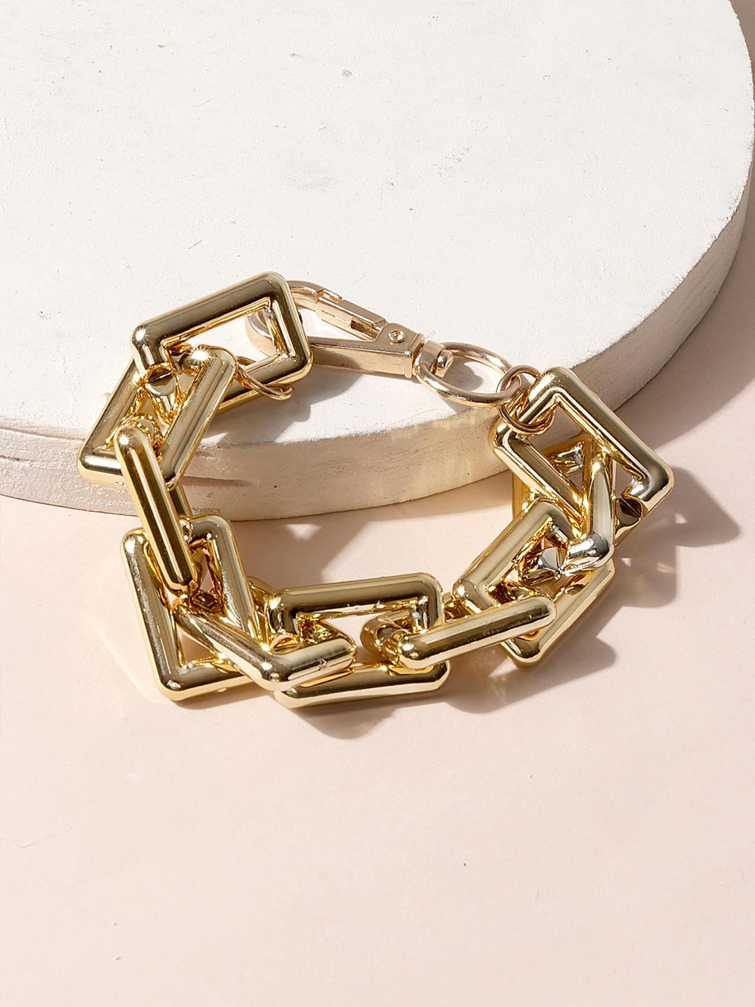 Outlet Horsebit Chunky Bracelet Gold  Orli Jewellery