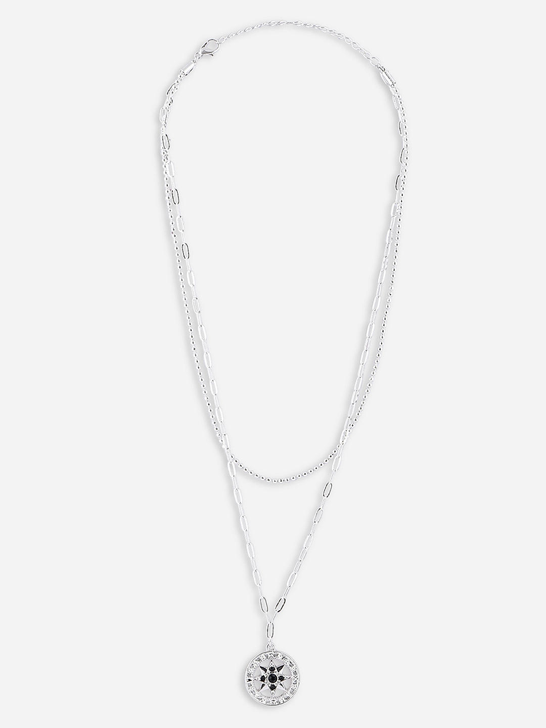 Blisse Allure 925 Sterling Silver Black Crystal Necklace – Blisseallure.in