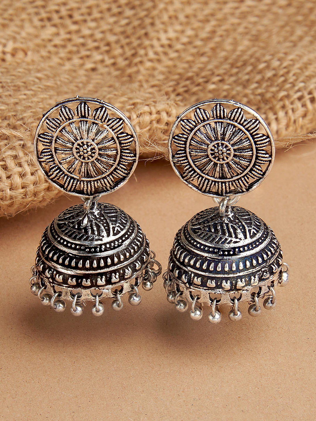 Indian Oxidized Jhumka, Oxidized Mirror Earrings, Mirror Earrings, Ghungroo  Mirror Earrings, Oxidized Jewelry, Sheesha Earrings by Koohoous - Etsy |  Oxidised jewellery, Earrings, Jhumka