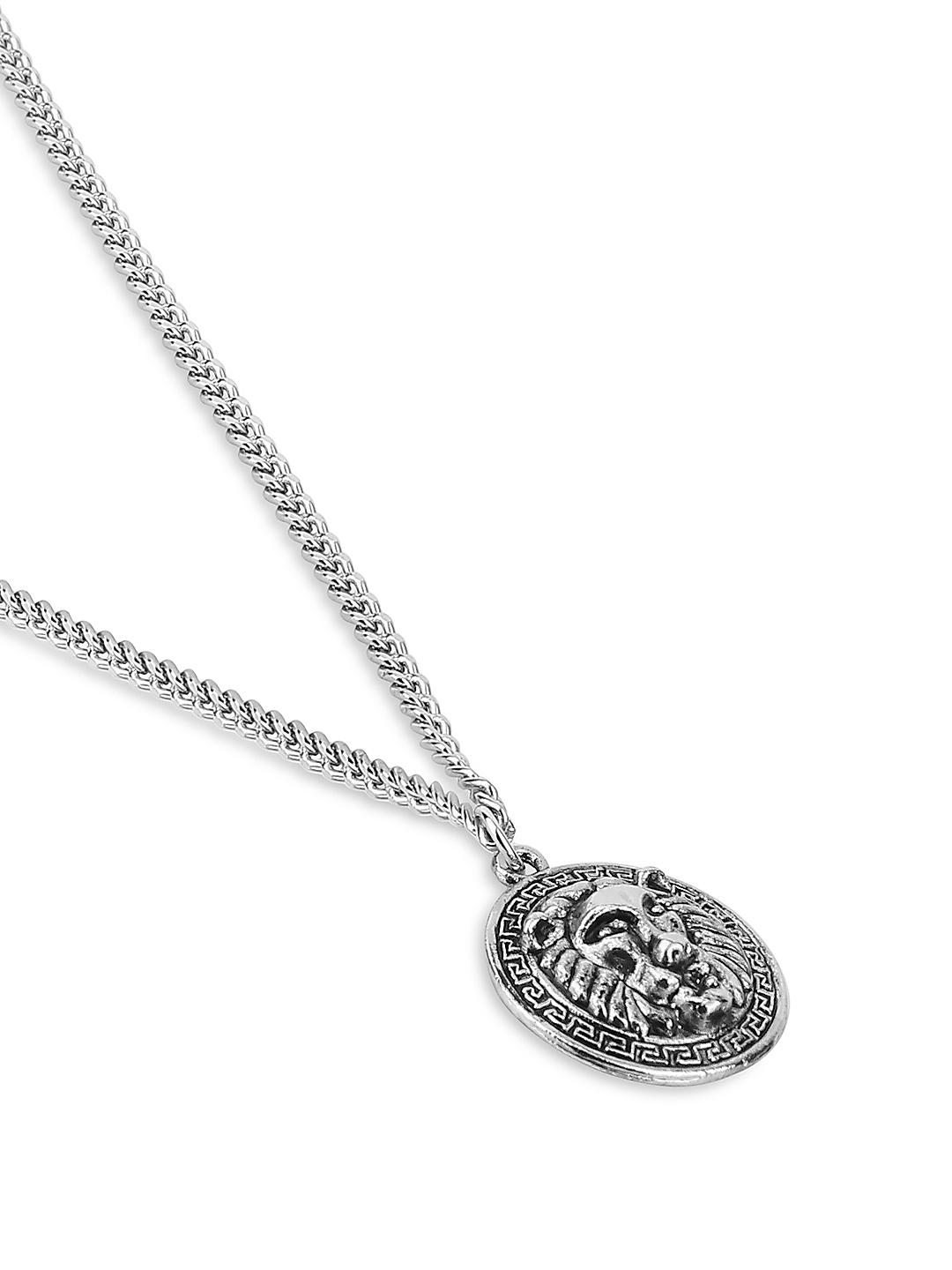 925 pure silver LION FACE pendant best gifting pendant, wheat chain necklace  locket best gifting jewelry NSP729/ps51 | TRIBAL ORNAMENTS