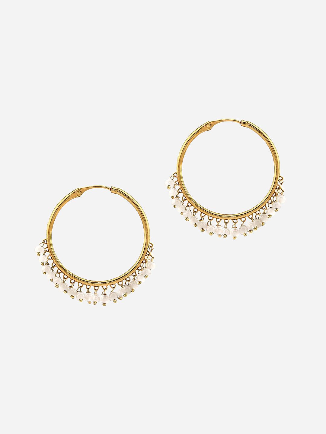 Gold Stud Earrings (4.160 Grams) in 22Kt Yellow Gold | Mohan Jewellery