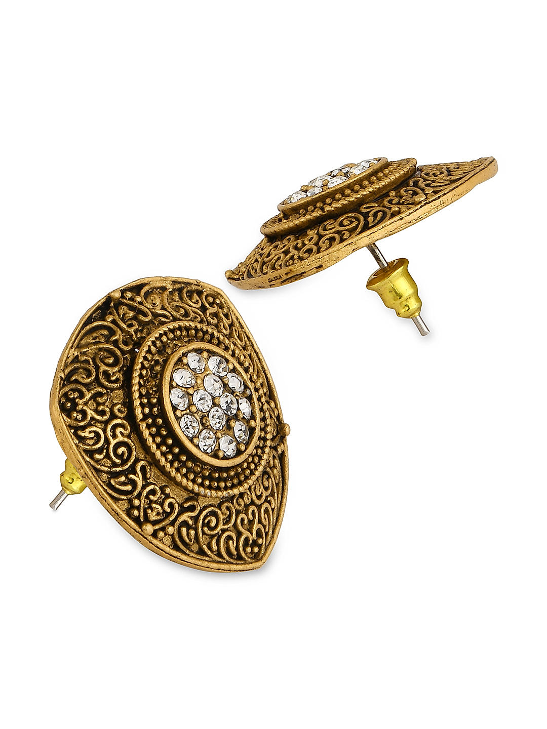 White stone indian earring buy online