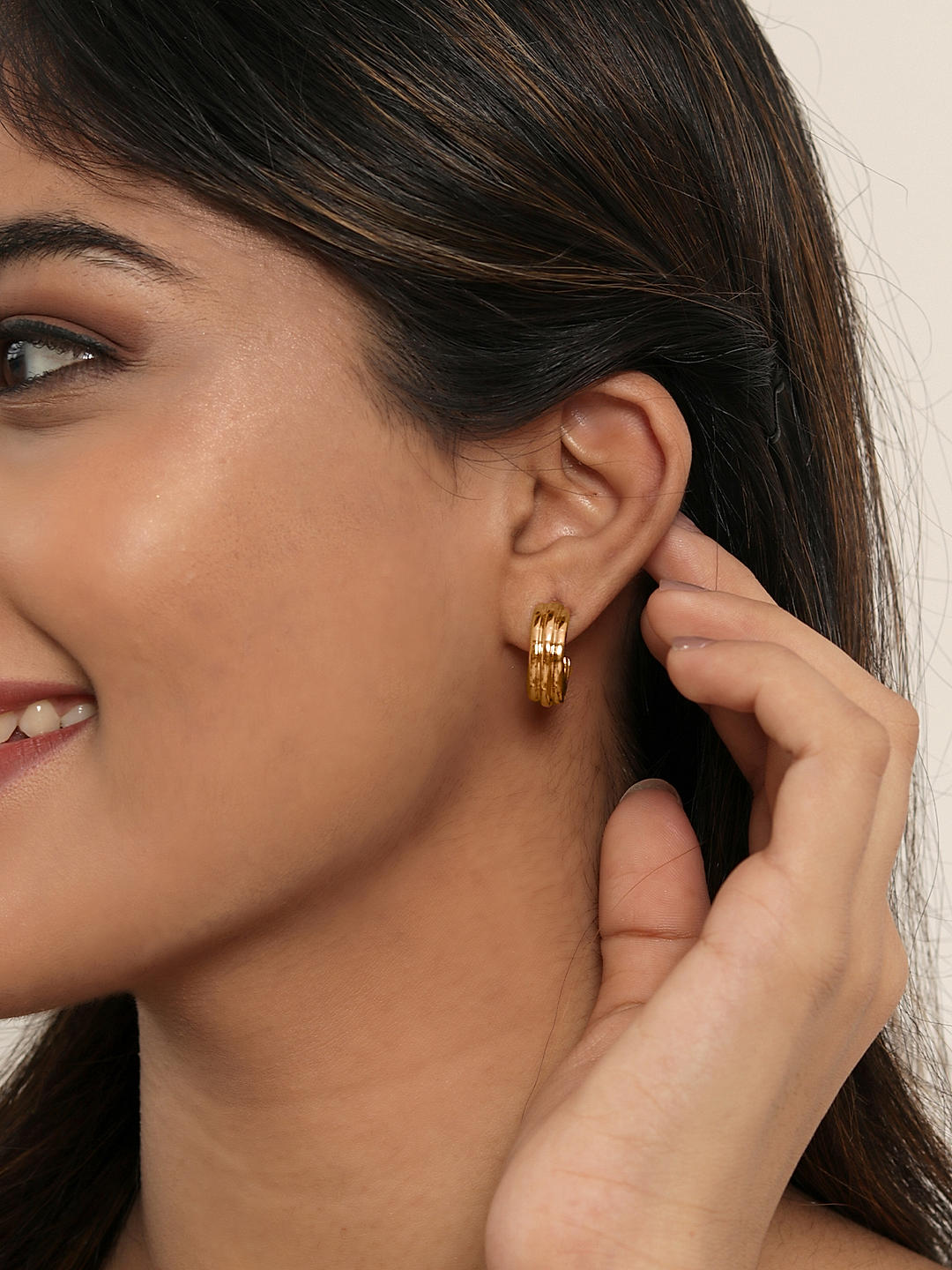 Discover more than 74 half ring earrings gold