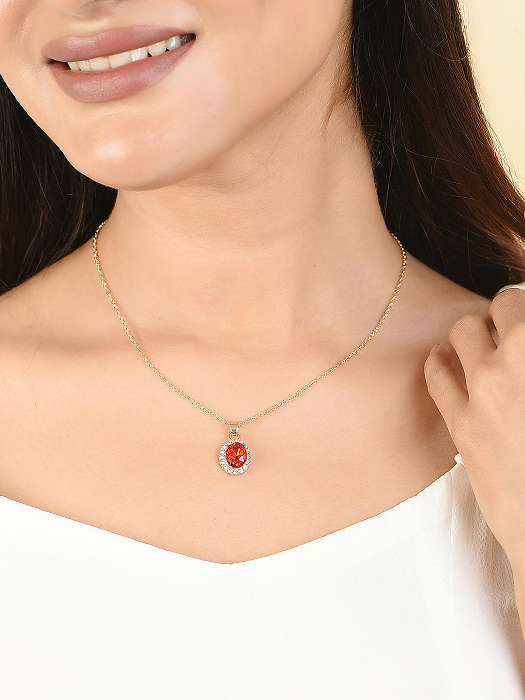 Women's Red Necklaces