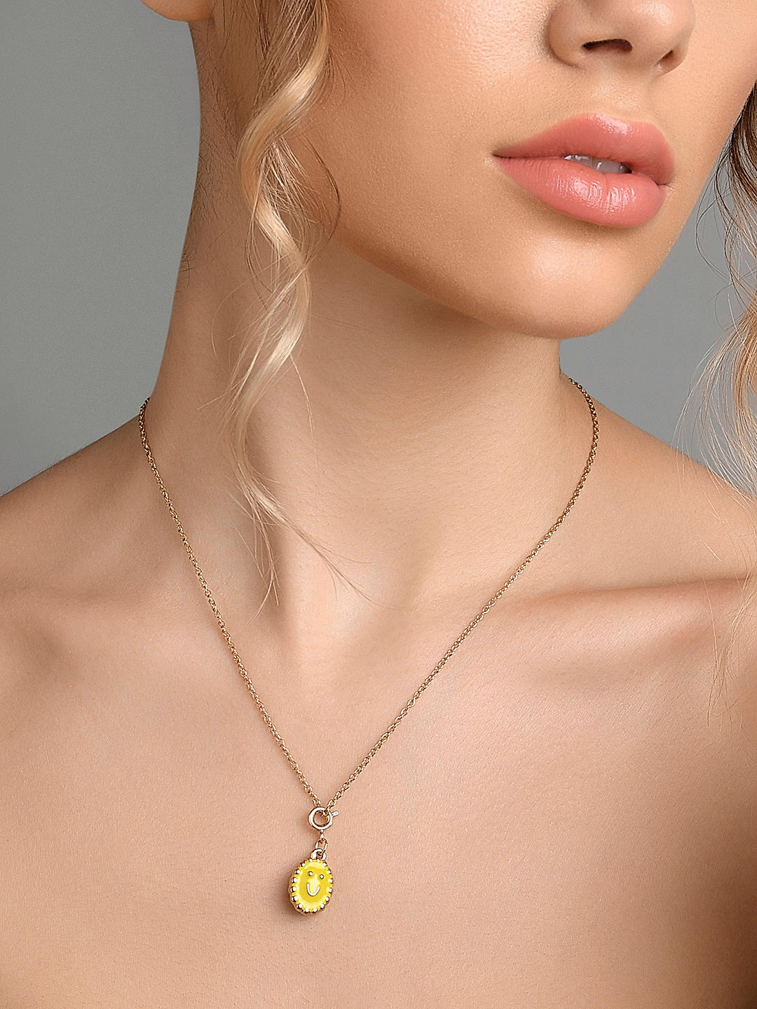 Holiday Gold Initial Locket Necklace | Ben-Amun Jewelry