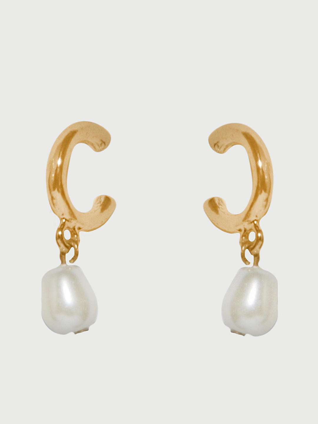 Sri Jagdamba Pearls Dealers 22k (916) Yellow Gold and Pearl Drop Earrings  for Women, Metal Weight: 2.9 Grams : Amazon.in: Fashion
