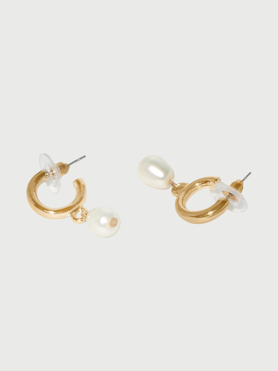 Jon Richard Gold Plated Pearl Drop Hoop Earrings - Jewellery from Jon  Richard UK
