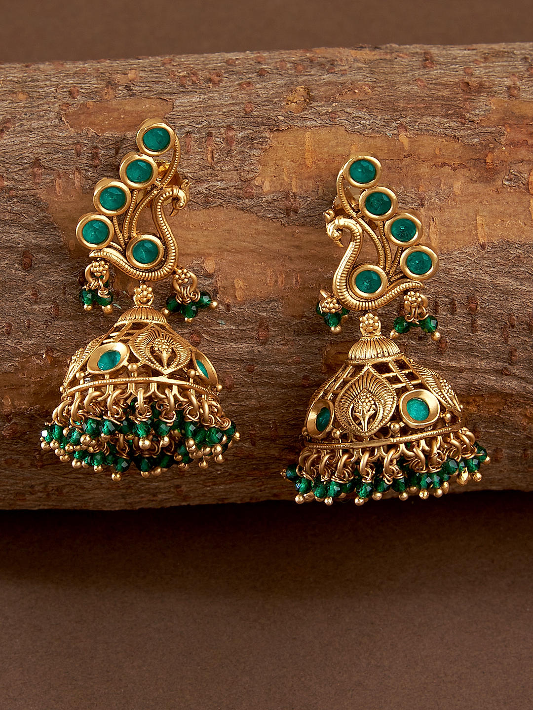 Buy quality Alluring gold 22kt jhumka earrings in Pune-sgquangbinhtourist.com.vn