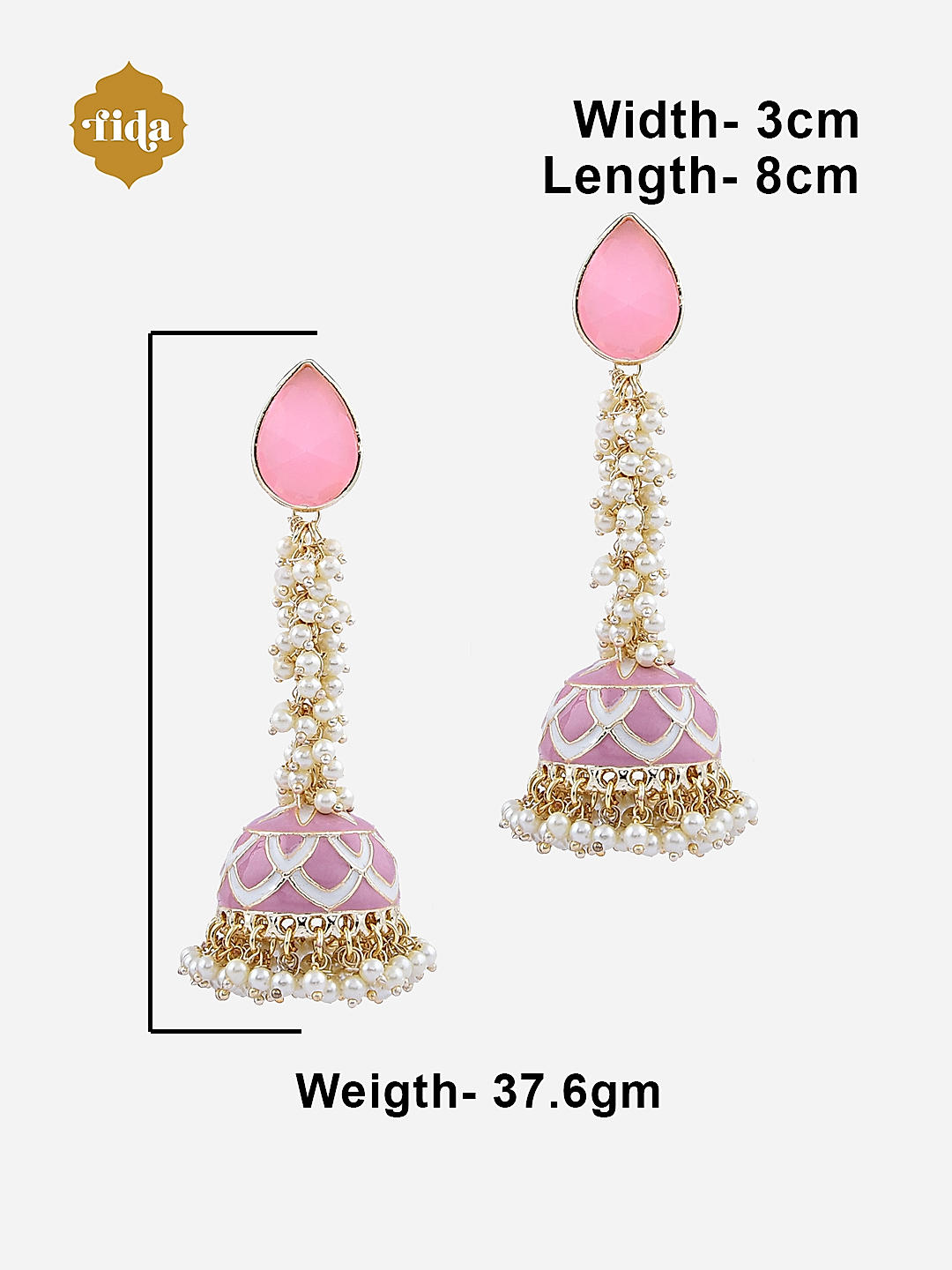 Buy online Pink Metal Earring from fashion jewellery for Women by Karatcart  for ₹579 at 70% off | 2024 Limeroad.com