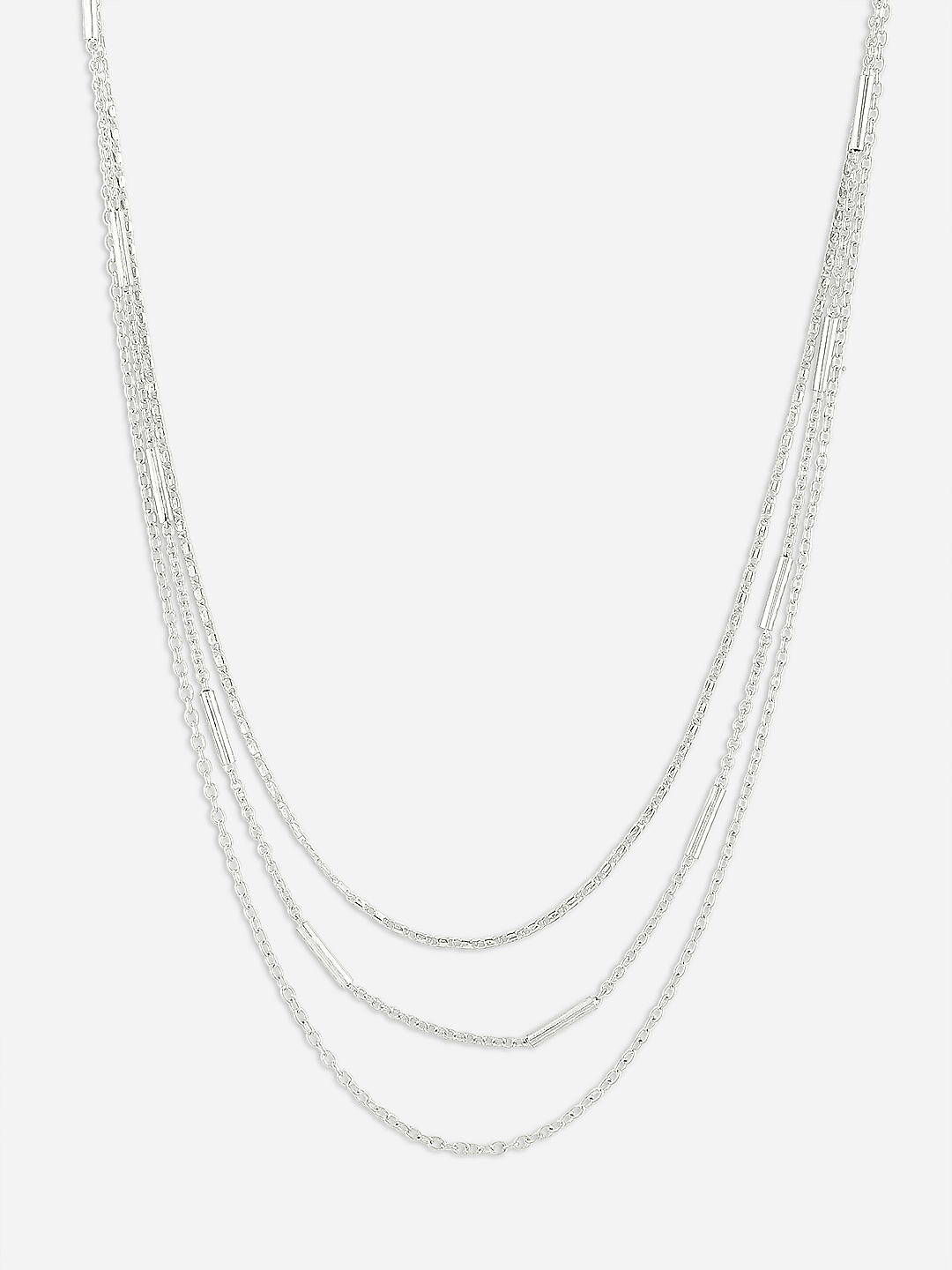Next Chapter Layered Necklace In Silver • Impressions Online Boutique