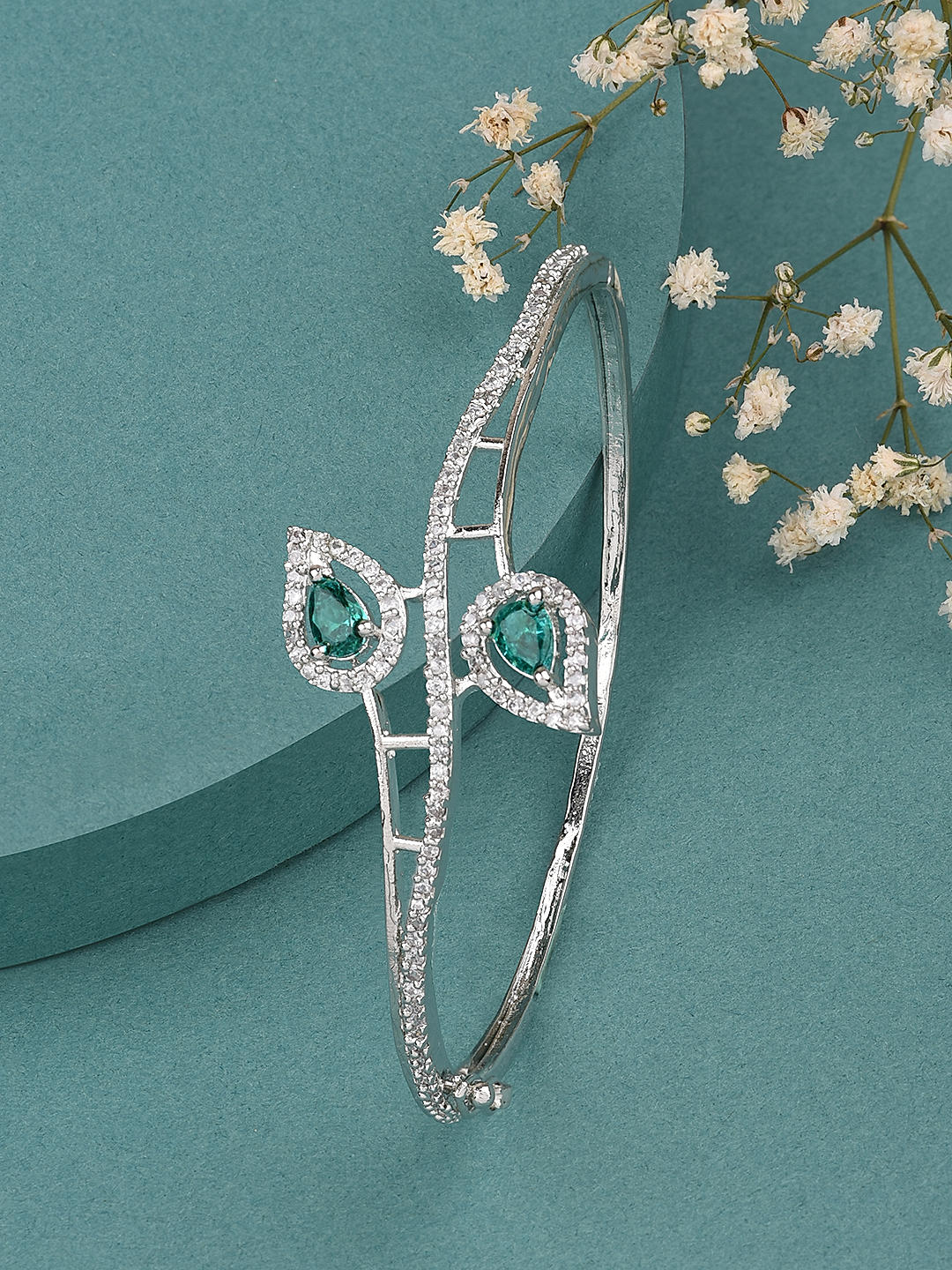 Natural Emerald 925 Sterling Silver Tennis Bracelet Jewelry – SHINE JEWEL