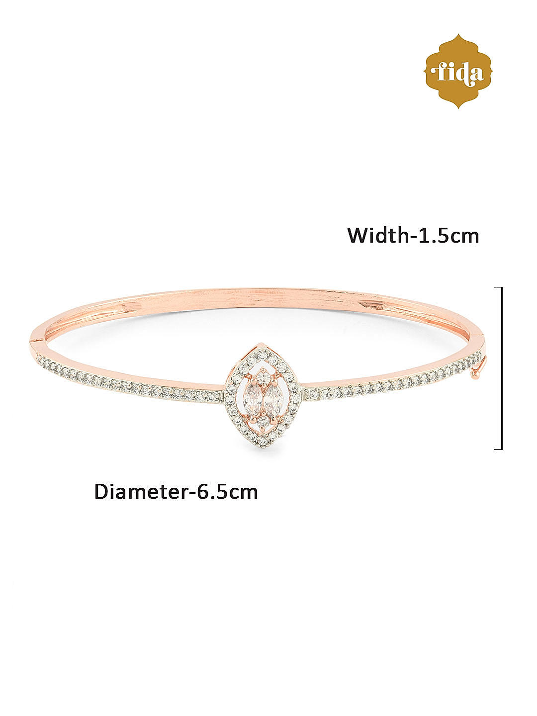 Roberto Coin Soie 18K Rose Gold Diamond Square Bangle | J.R. Dunn Jewelers