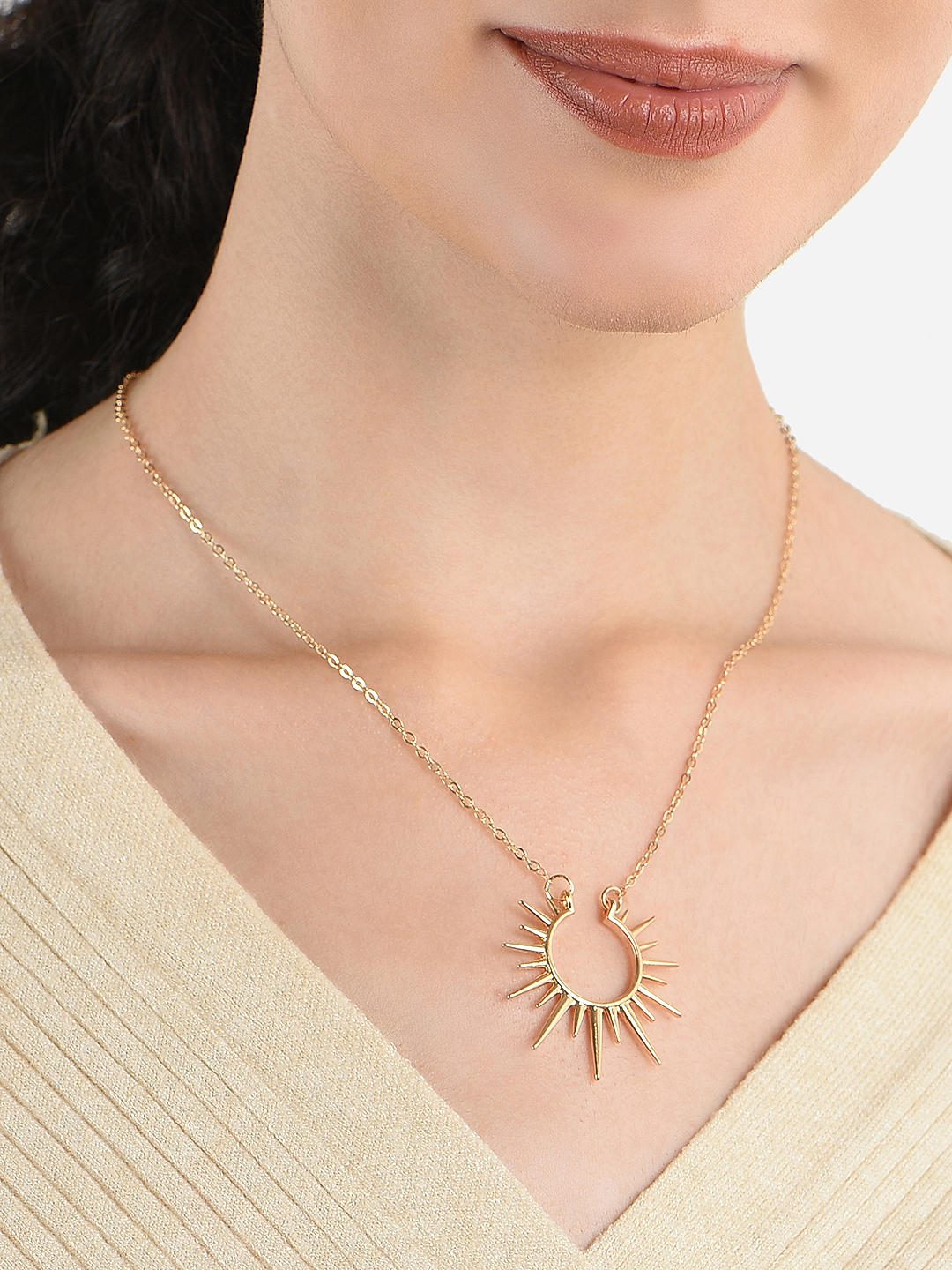 Buy Gold Sun Face and Moon Pendant Necklace, Sun and Moon Coin Necklace,  Bridesmaid Gift, Birthday Gift,layered Necklace, Coin Necklace Online in  India - Etsy