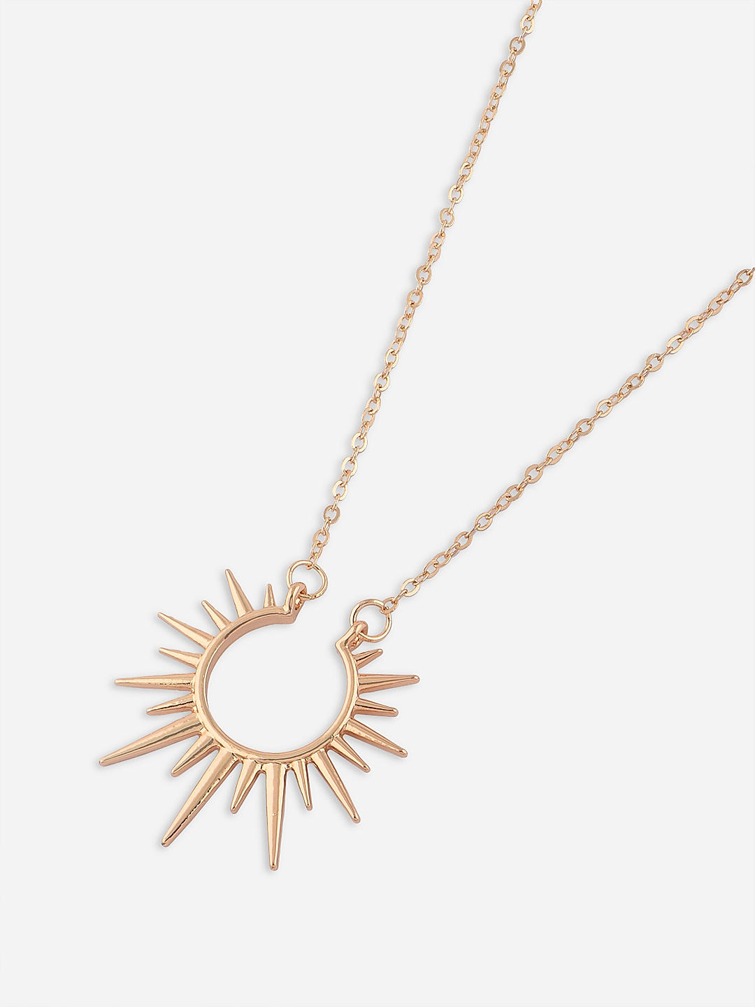 Sun Necklace Silver Swirl Medallion Pendant - FantaSea Jewelry
