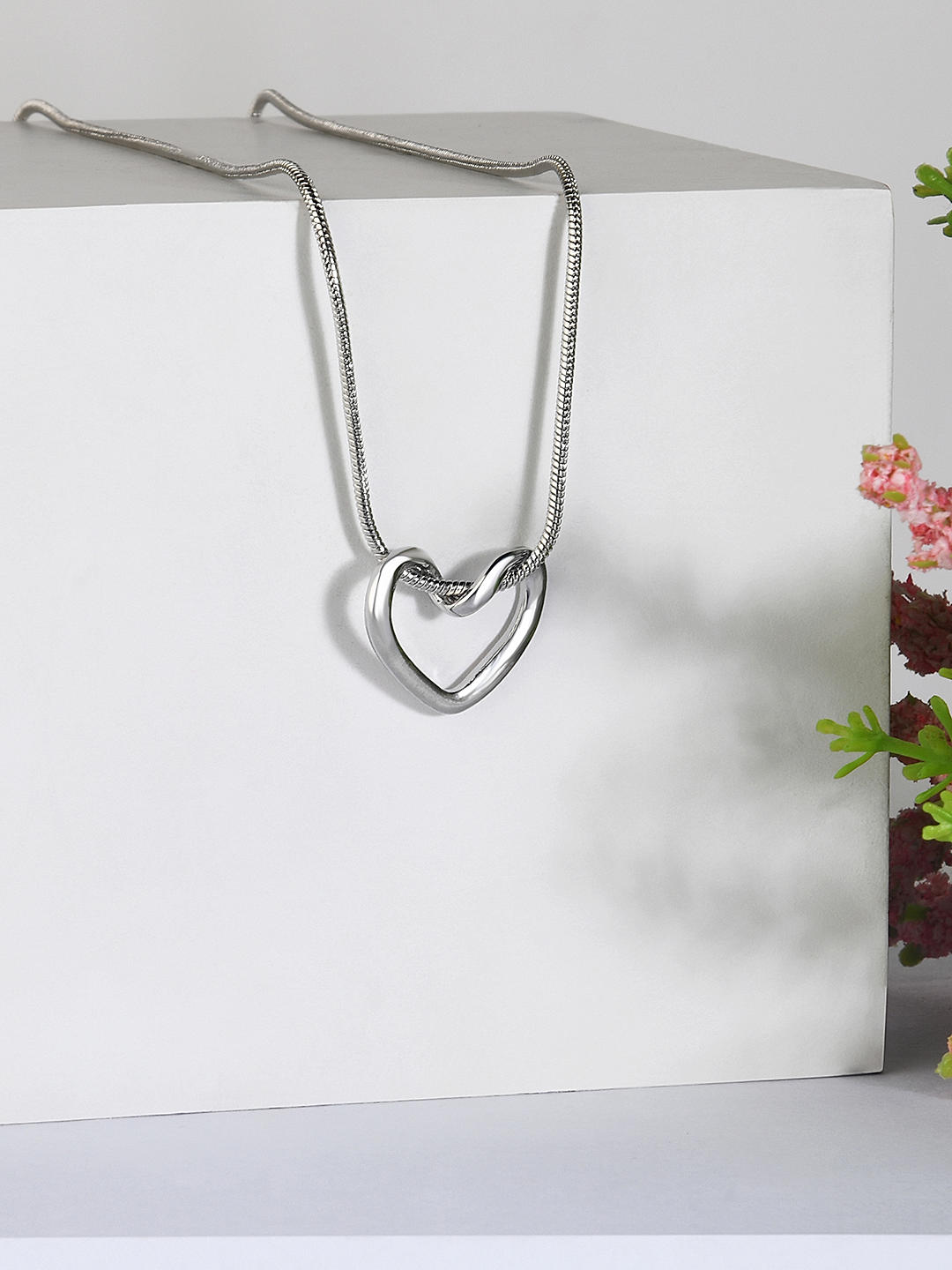 Floating Heart Sterling Silver Pendant Necklace, Heart Pendant, Heart  Necklace, Birthday Gift, Christmas Gift, Anniversary Gift, I love you