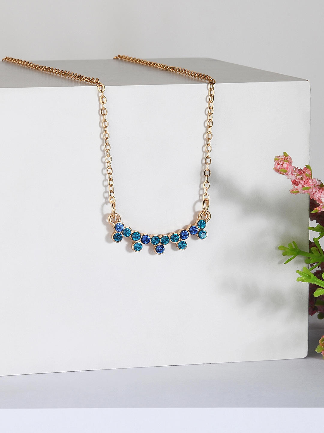 Mix color Gloria , elegant stones necklace set for women -JAI001NSMC –  www.soosi.co.in