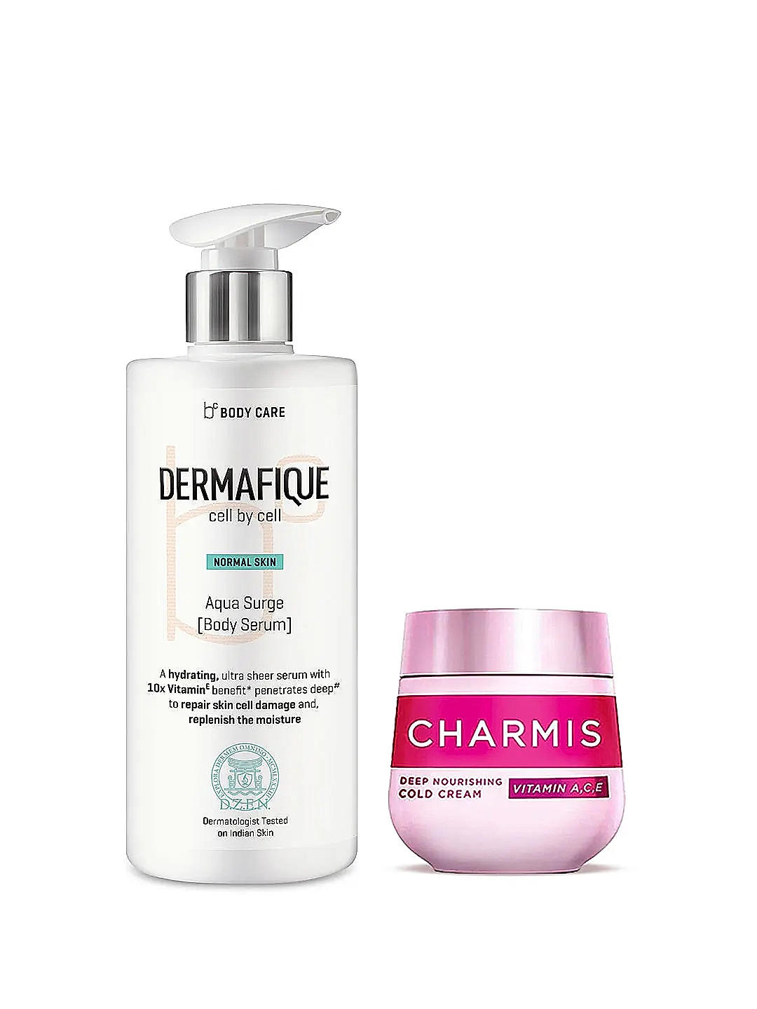 Dermafique Aqua Surge [Body Serum] and Charmis Deep Nourishing Cold Cream  Combo pack