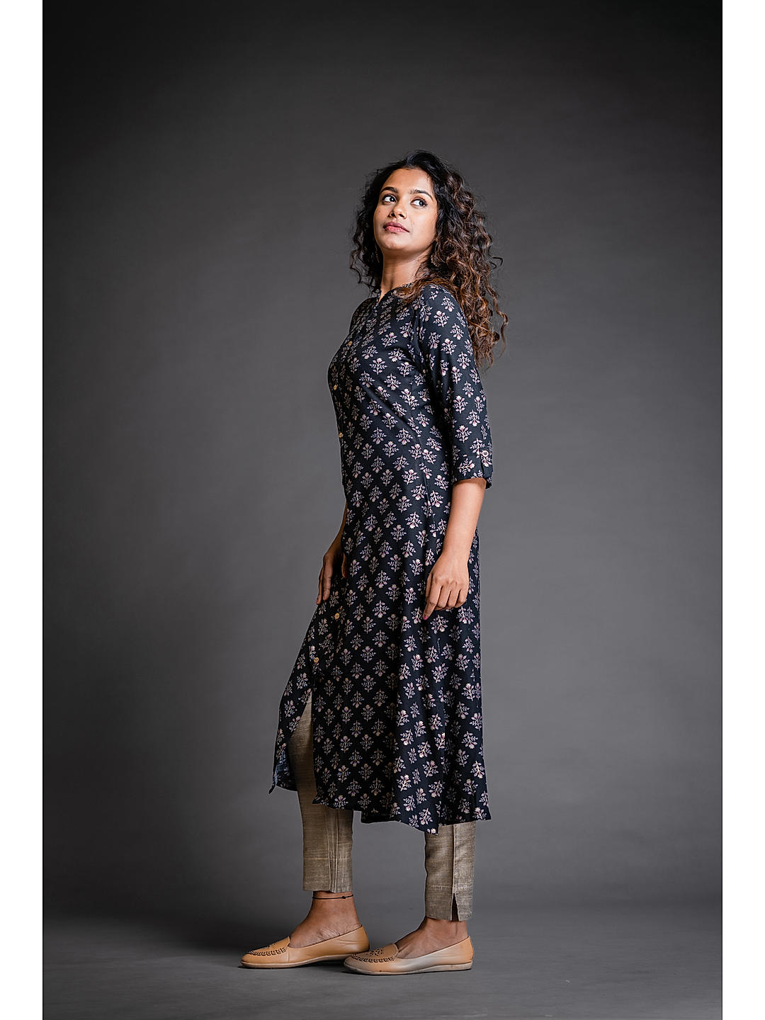 Patjhad- Leaf print wrap dress – Label Raasleela