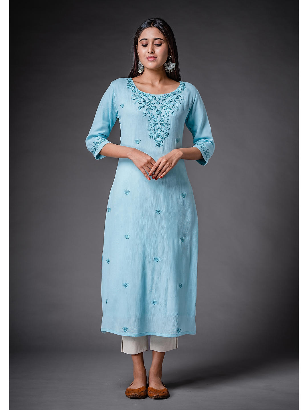 Royal Blue Festive Kurtis Online Shopping for Women at Low Prices
