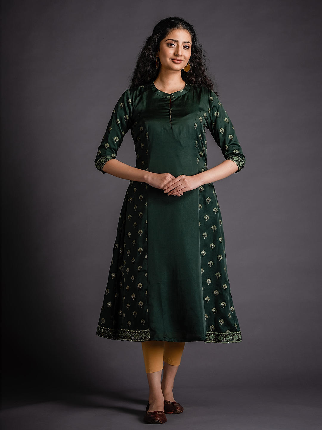 Buy 60/6XL Size Straight Cut Green Indian Kurti Tunic Online for Women in  Malaysia