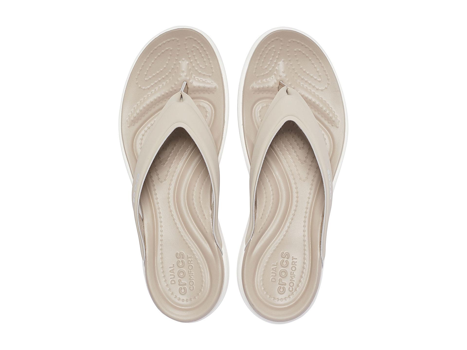 Buy CROCS BEIGE WOMEN CAPRI V SPORTY FLIP FLOPS Online at Regal Shoes 10934070