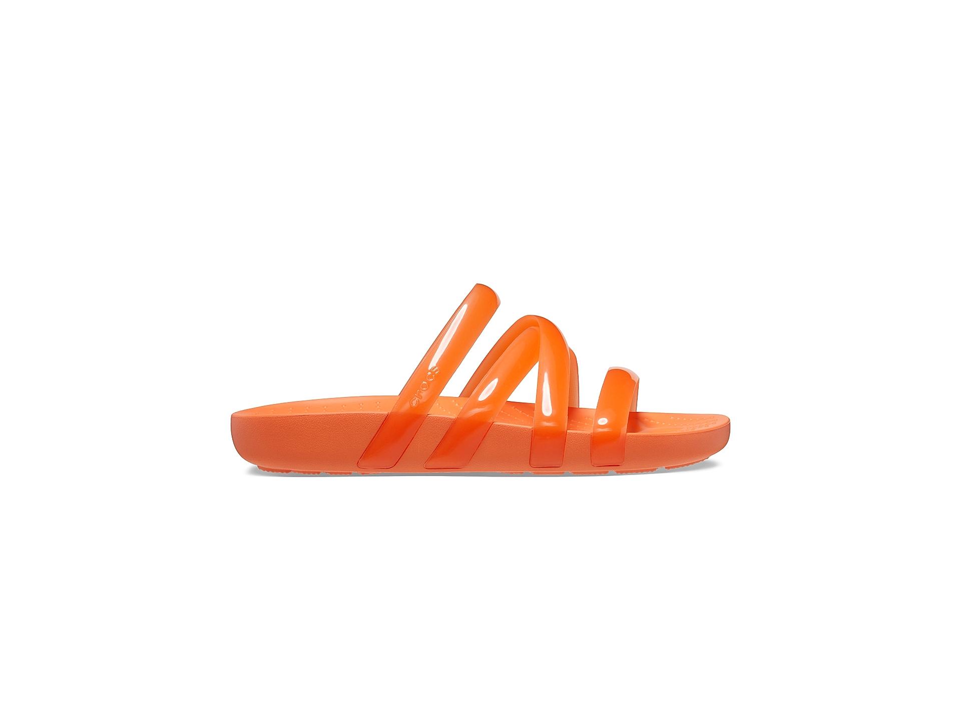 Buy Crocs Orange Women Splash Glossy Strappy Flip Flops Online at Regal Shoes 10951122