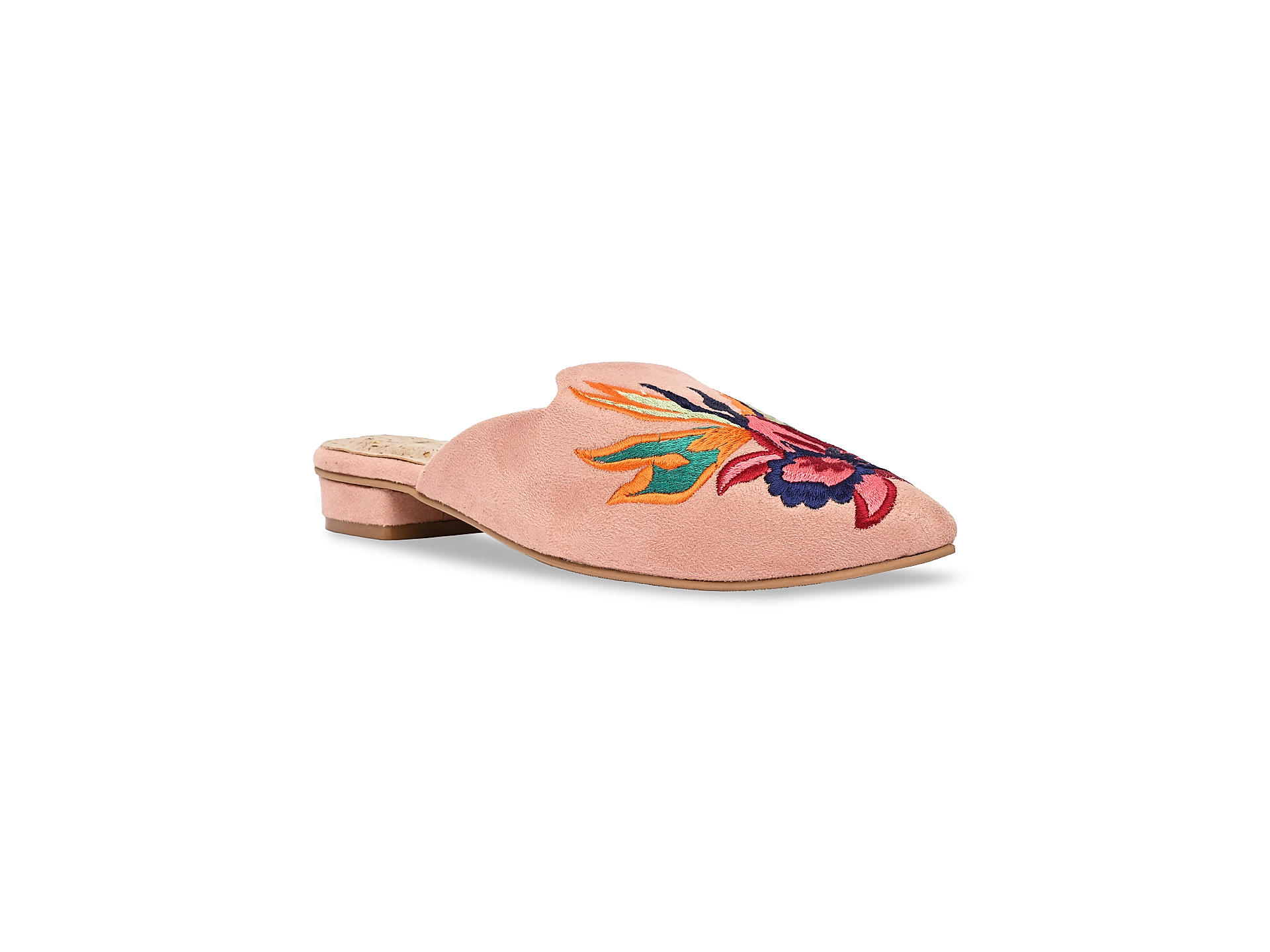 Buy Rocia Pink Women Suede Embroidered Mules Online at Regal Shoes 11089536