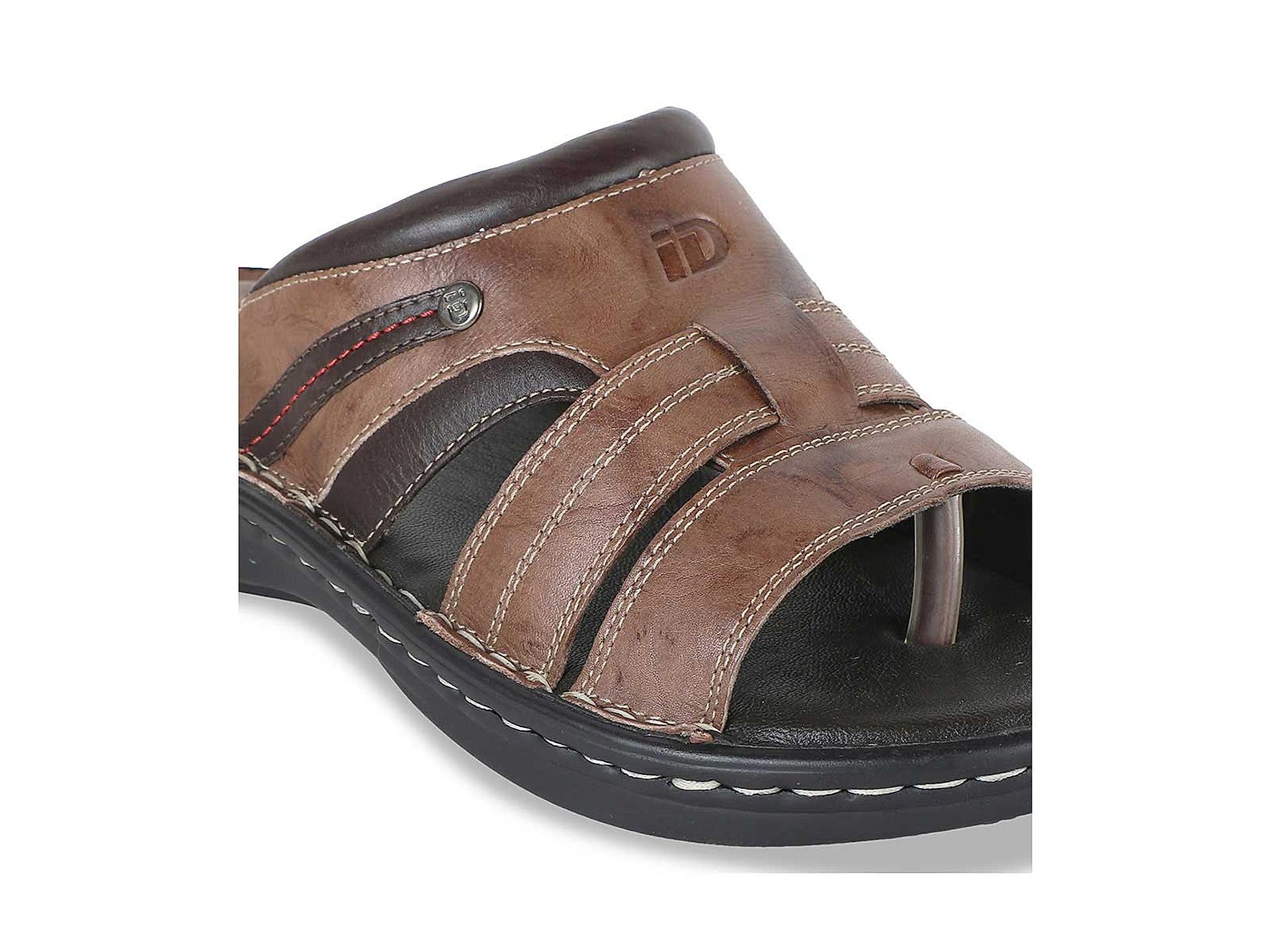 Buy ID Brown Sandals Without Backstrap Shoes for Men Online at Regal Shoes 7542014