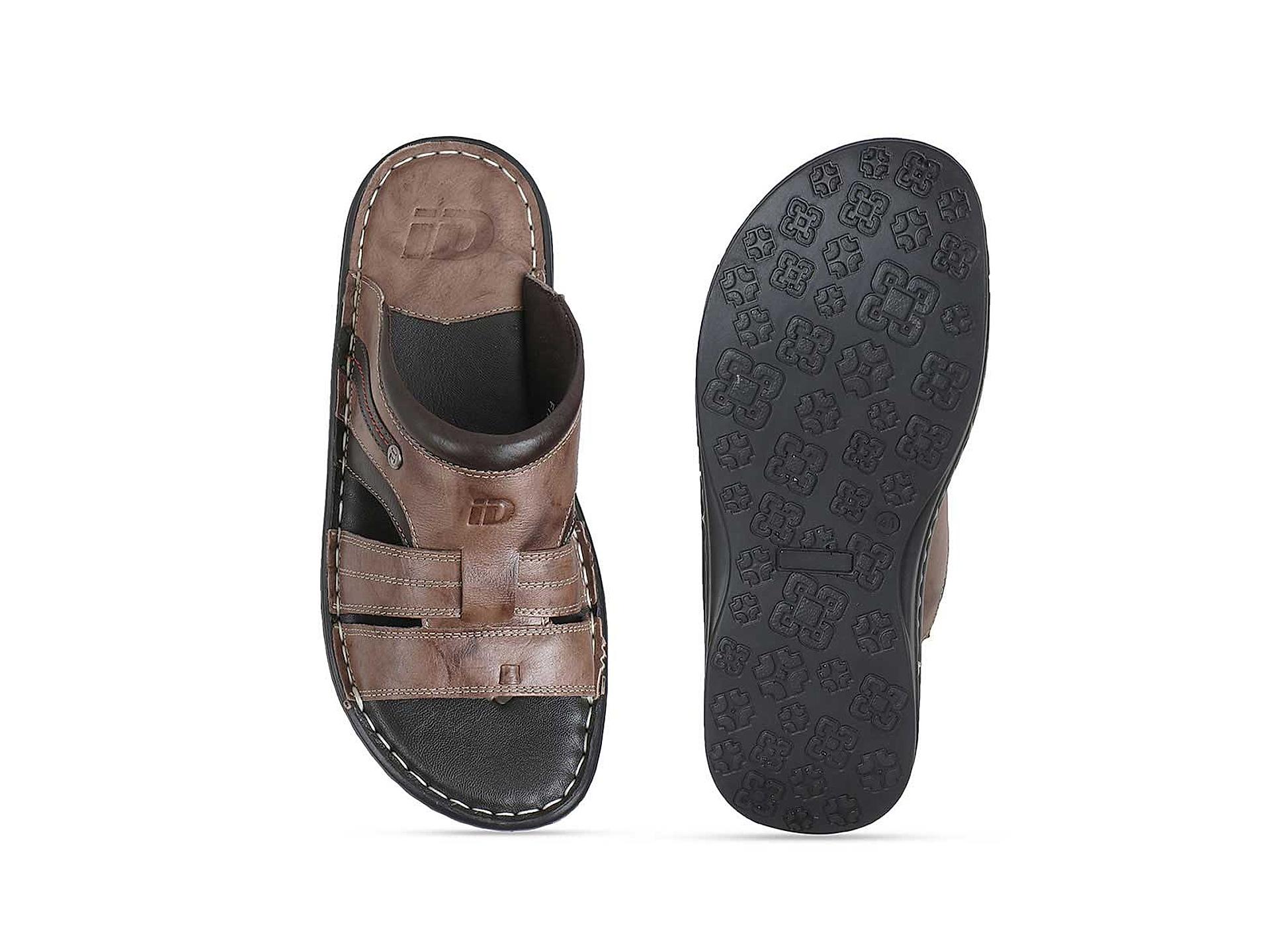 Buy ID Brown Sandals Without Backstrap Shoes for Men Online at Regal Shoes 7542014