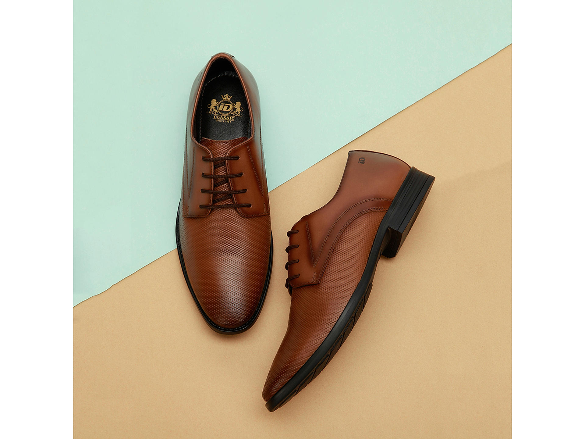 Buy ID Mens Tan Formal Lace Up Shoes Online at Regal Shoes 8218143
