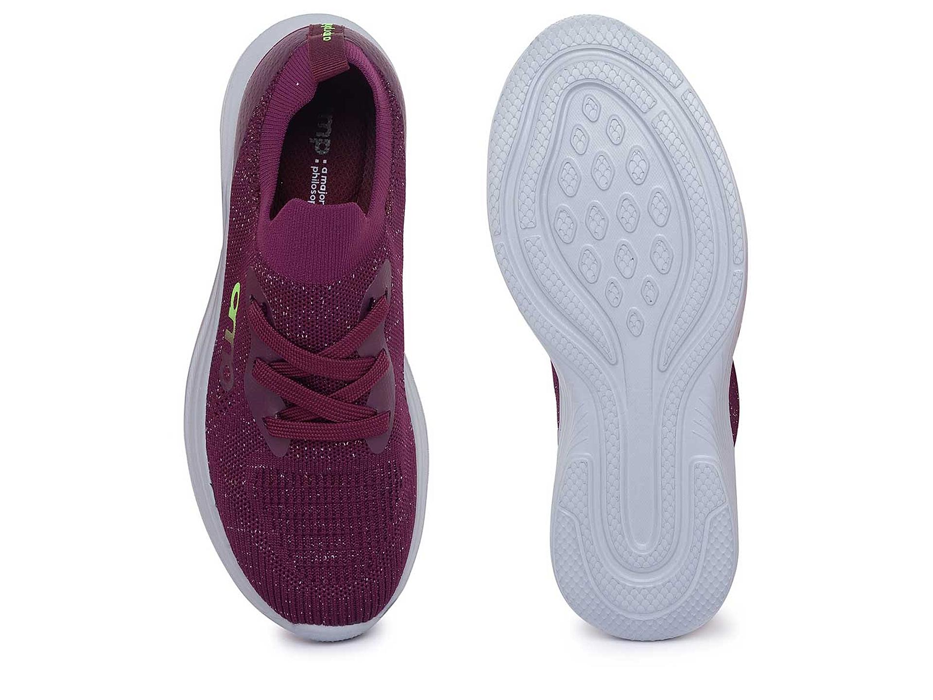 Buy AMP Maroon Women Breathable Lightweight Slip On Sneakers Online at Regal Shoes 8357295