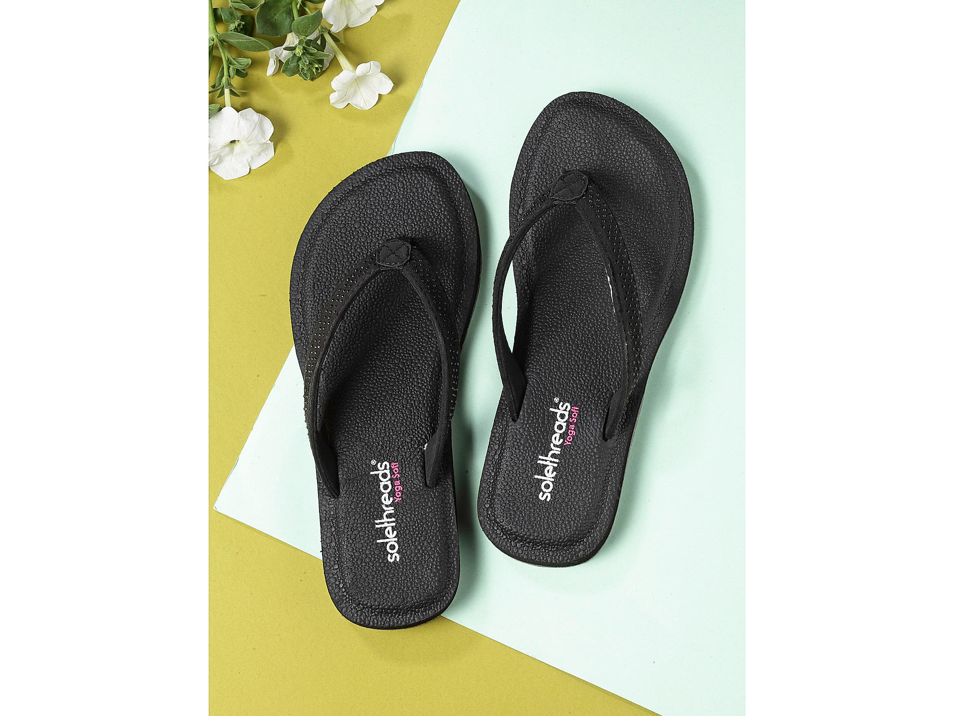 Sole thread flip flops deals