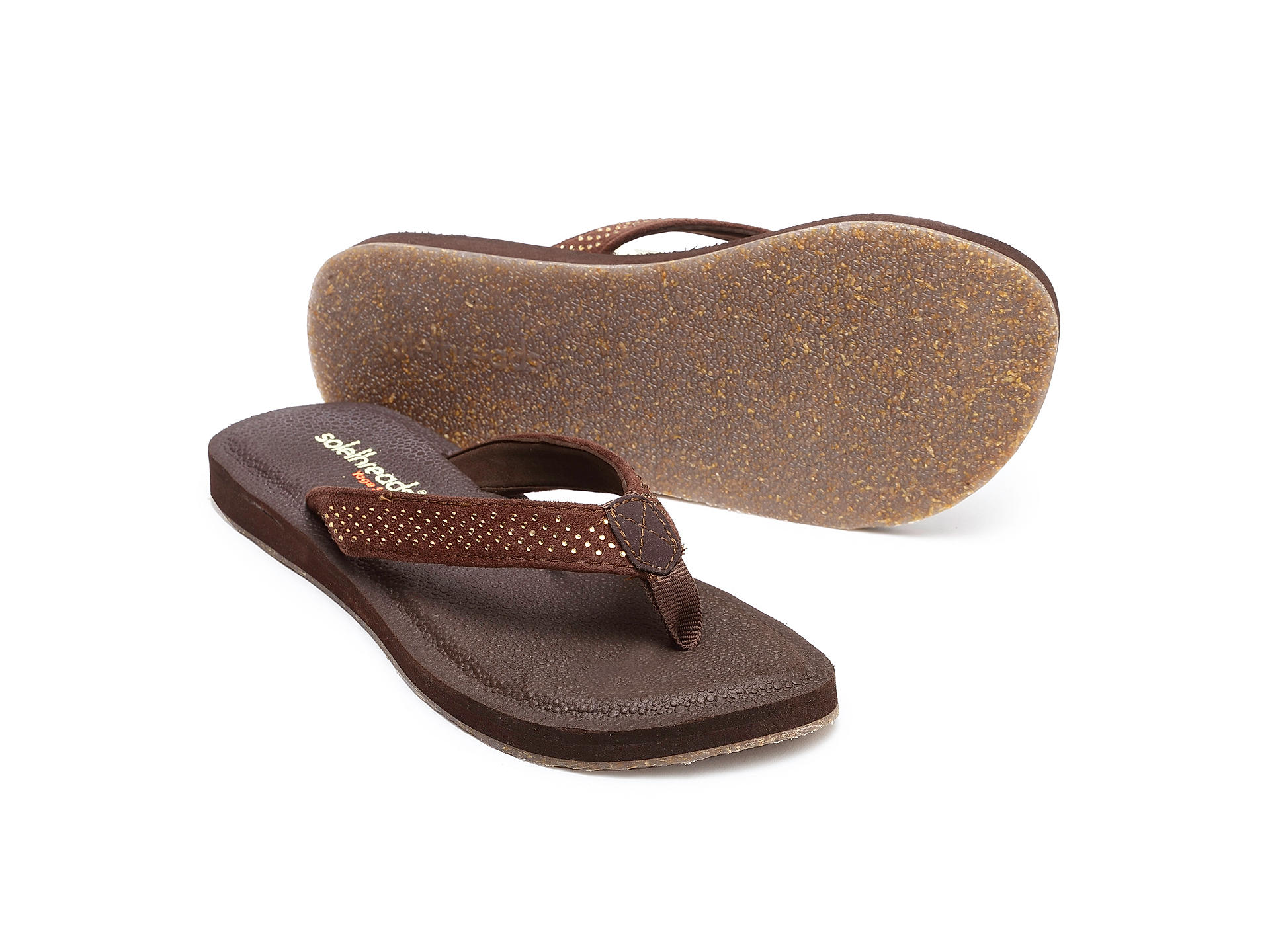Buy Sole Threads Women s Brown Yoga V Shape Flip Flops Online at Regal Shoes 8558146