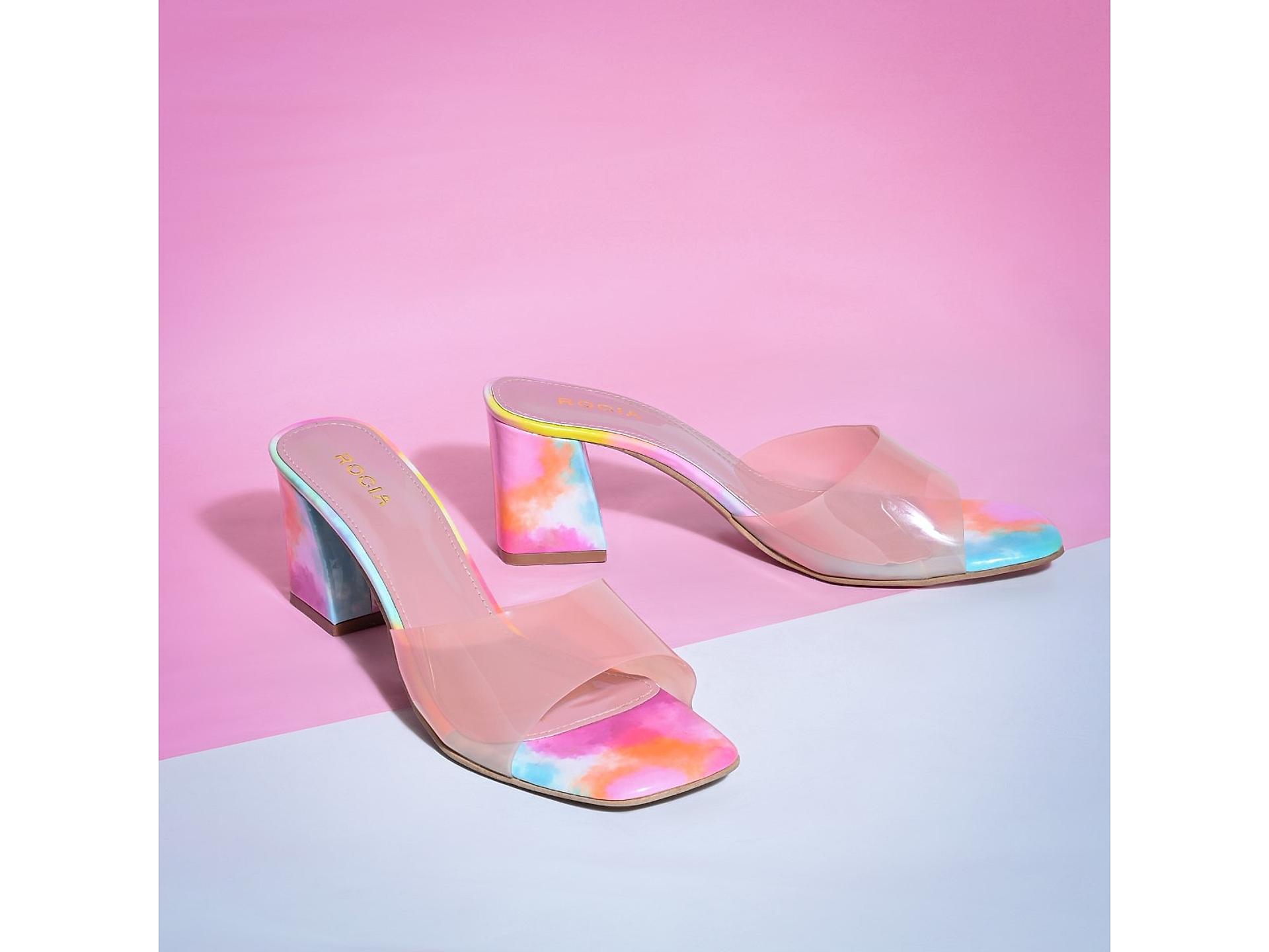 Vinyl block heels cheap