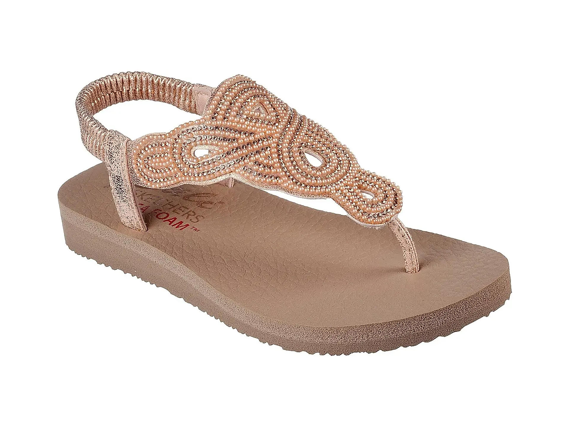 Skechers womens rose gold discount
