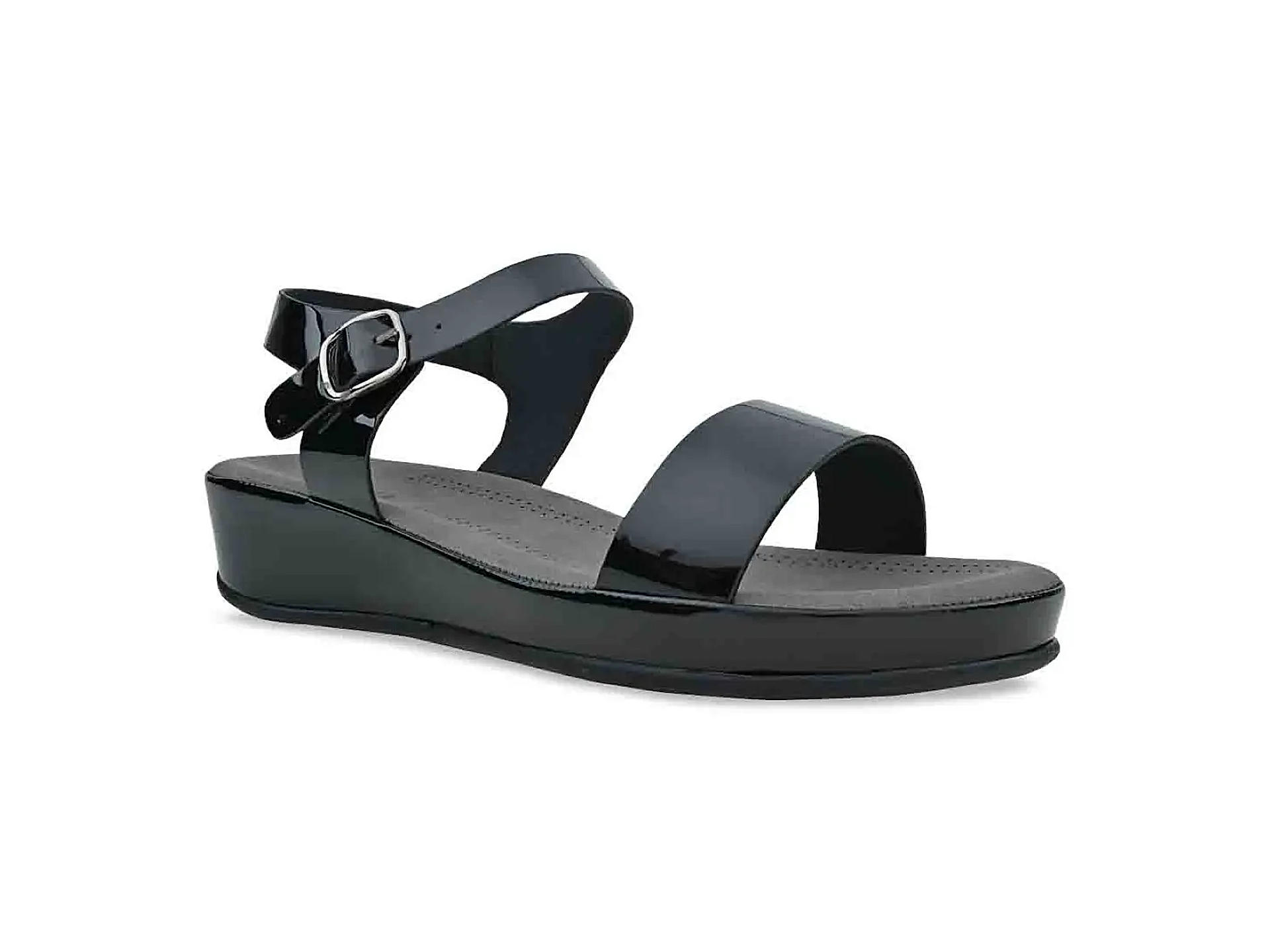 Patent flat sandals store