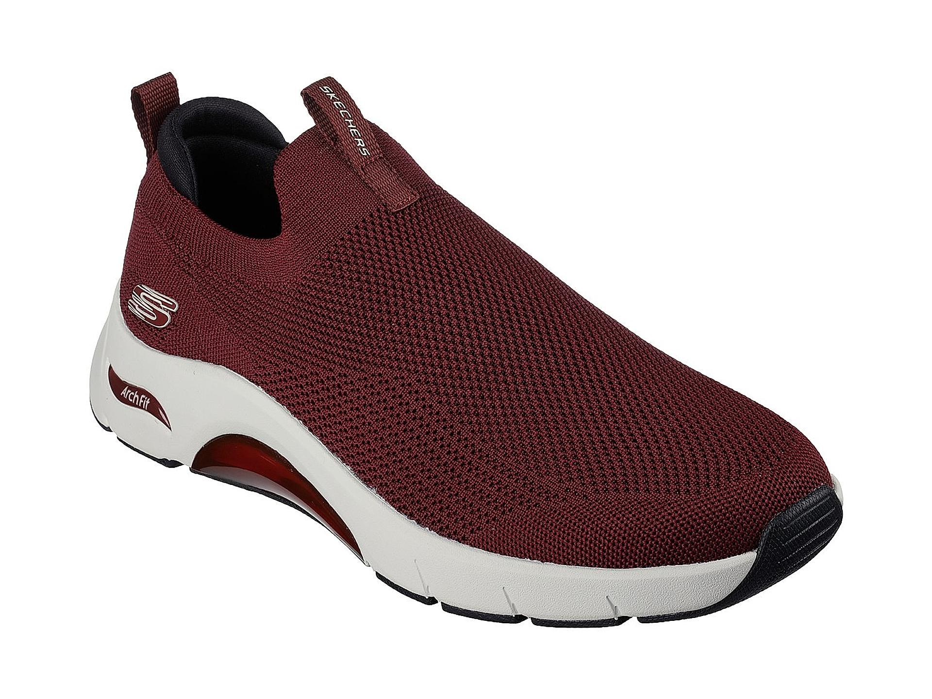 Maroon skechers shoes online