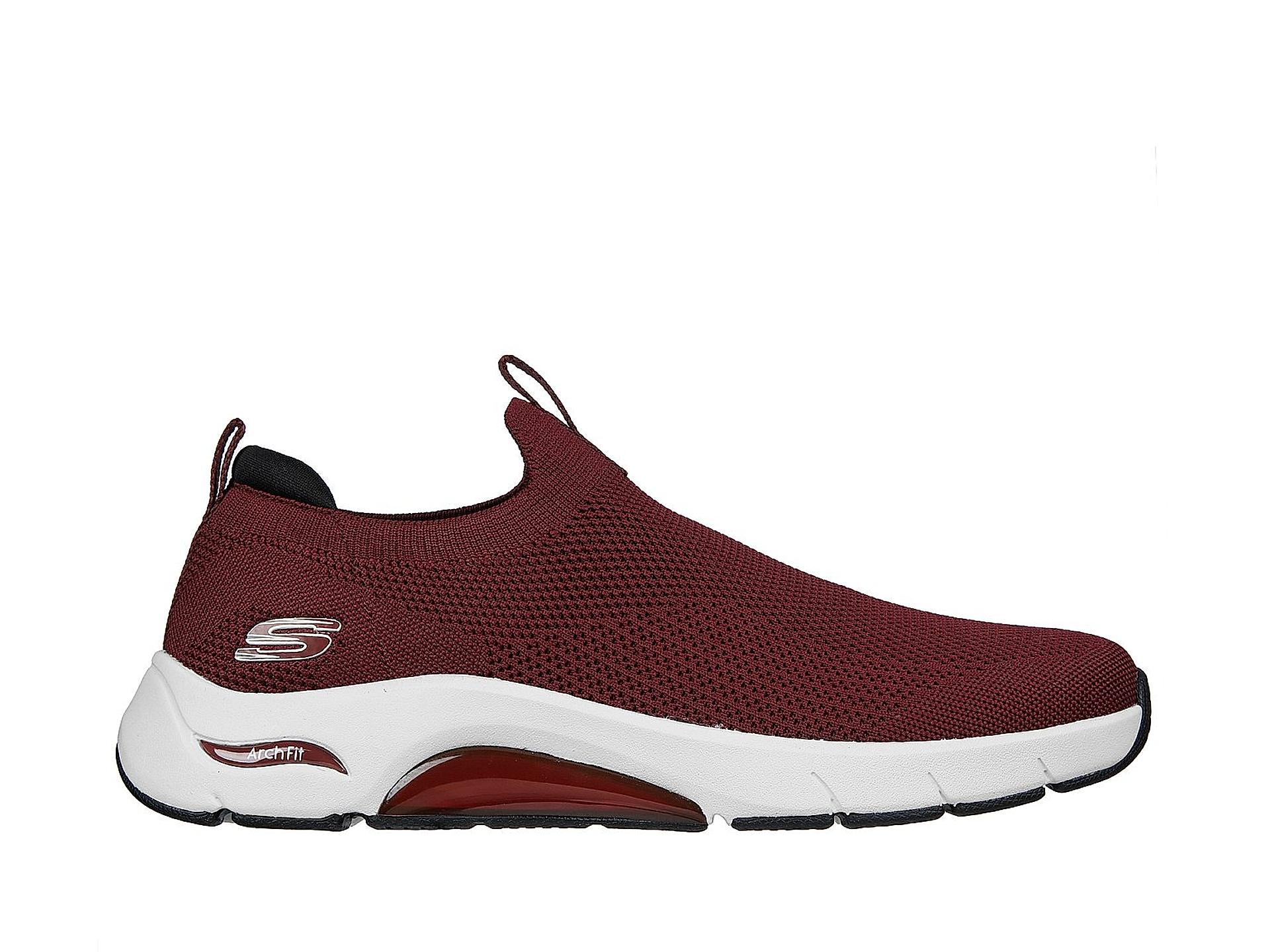 Buy Skechers Maroon Skech Air Arch Fit Slip On Sneakers for Men Online at Regal Shoes 10928751