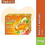 Peach & Avocado Gel Bar, 125g (Pack of 3) + Happy Hand wash, 400 ml Pump