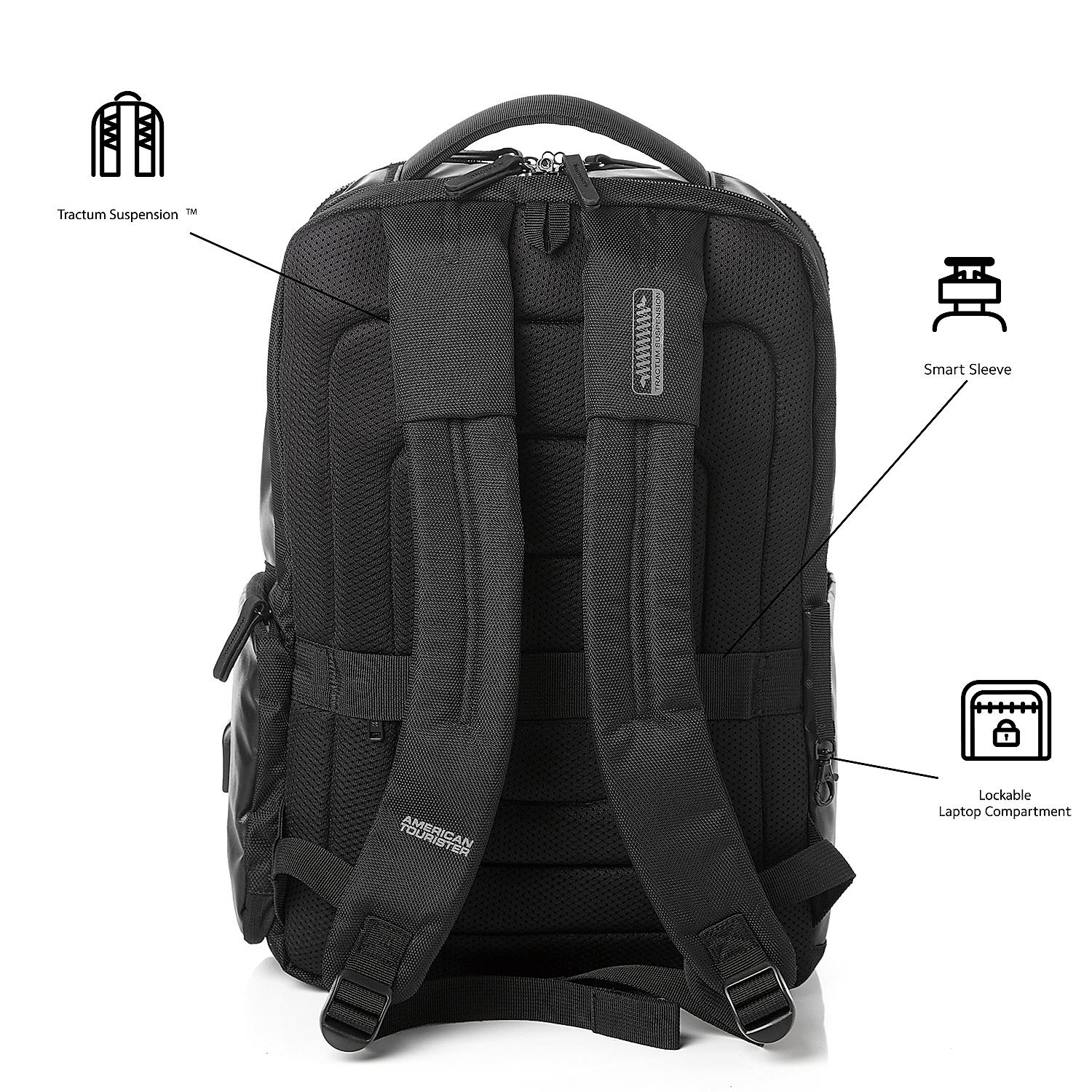 Buy Black Zork2.0 Backpack 02 for Office Online at American Tourister 511968