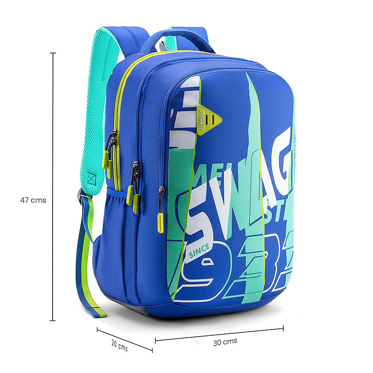 American tourister school bags blue 2025