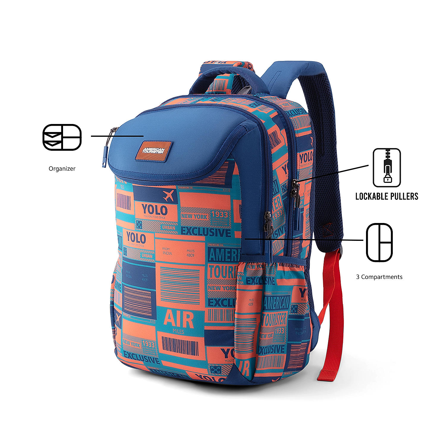 Buy Blue Herd Backpack 02 for College Online at American Tourister 511965