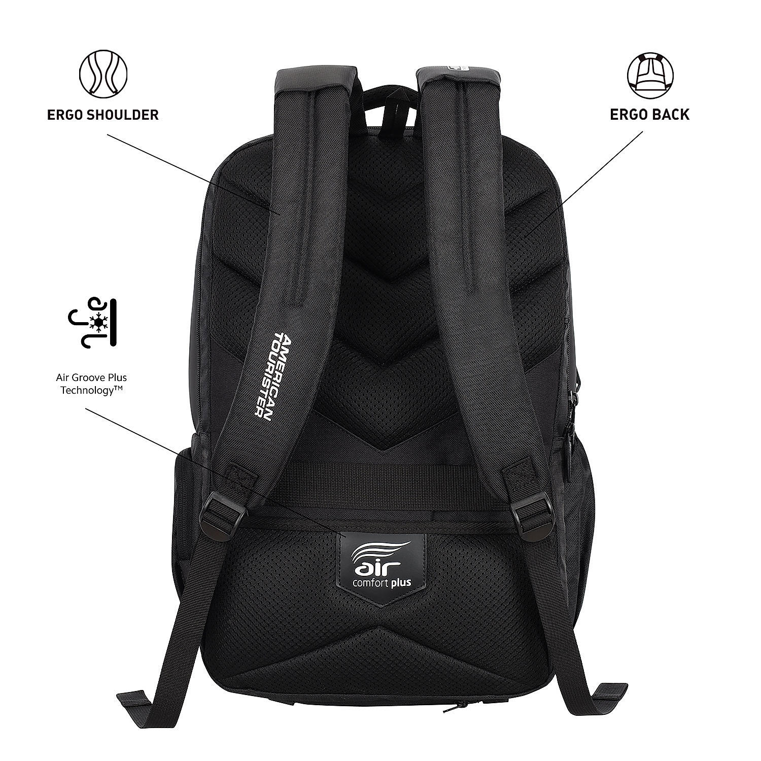 Buy Black Segno 2.0 Backpack 03 Detachable Online at American Tourister 511893
