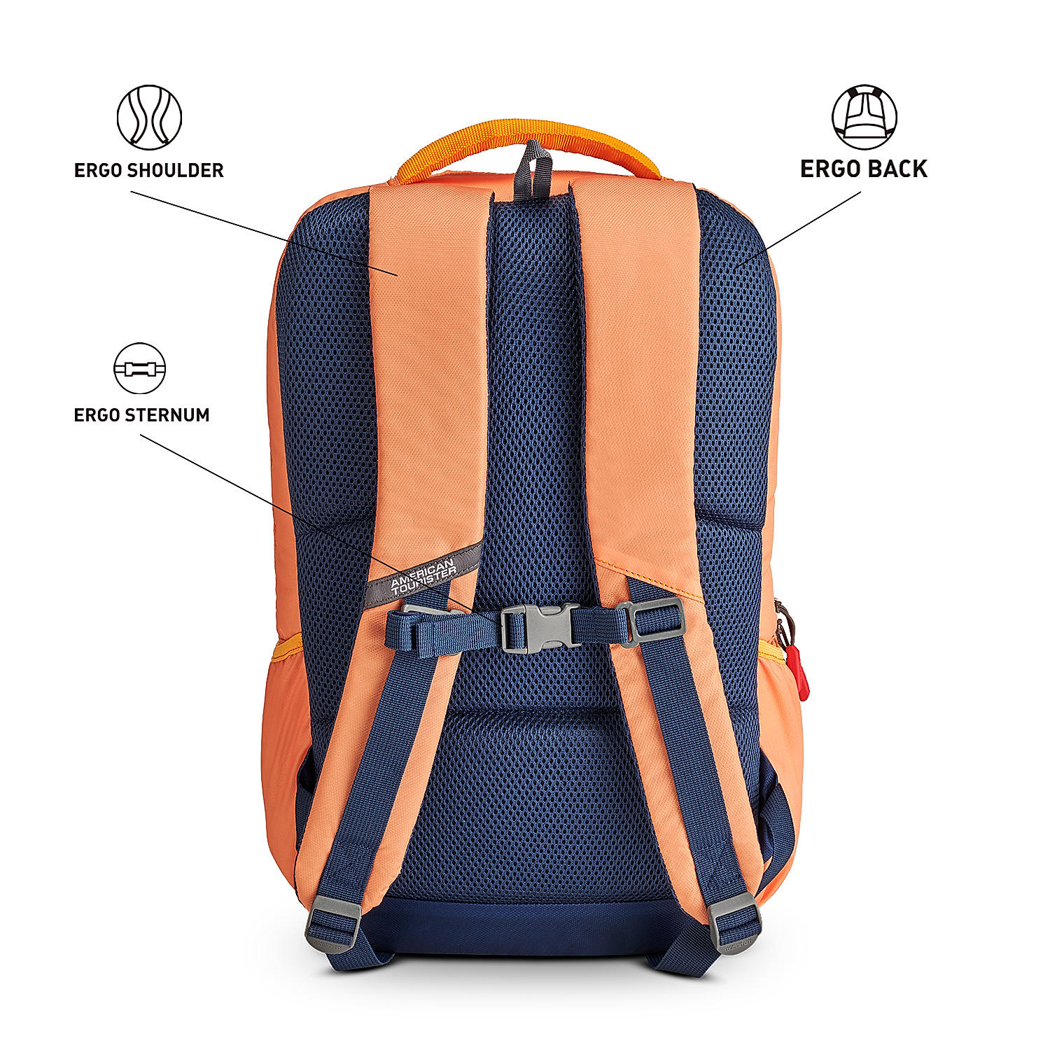 American tourister orange backpack new arrivals