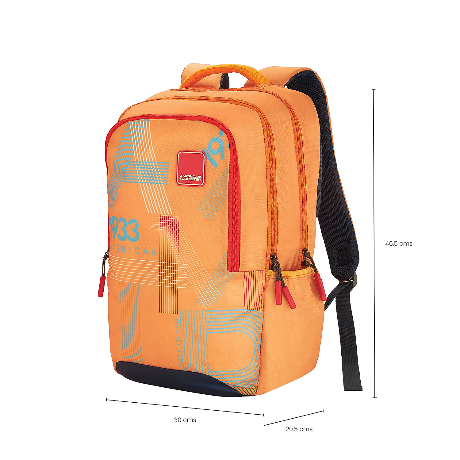Orange colour school bag cheap
