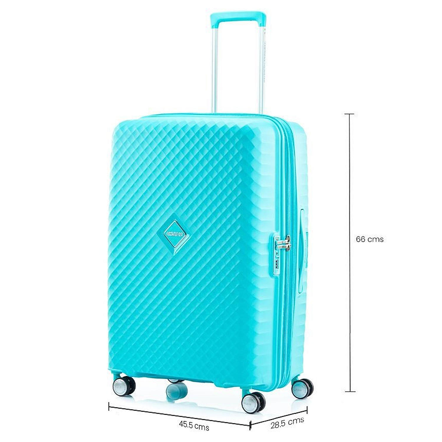 Buy Blue Squasem Spinner Medium 66 cm Hard Luggage Online at American Tourister 511999