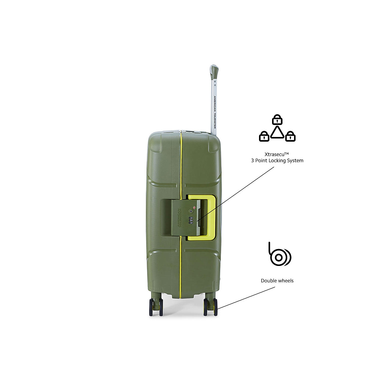 Buy Olive Green Circurity Spinner Cabin 55 cm Online at American Tourister 522952