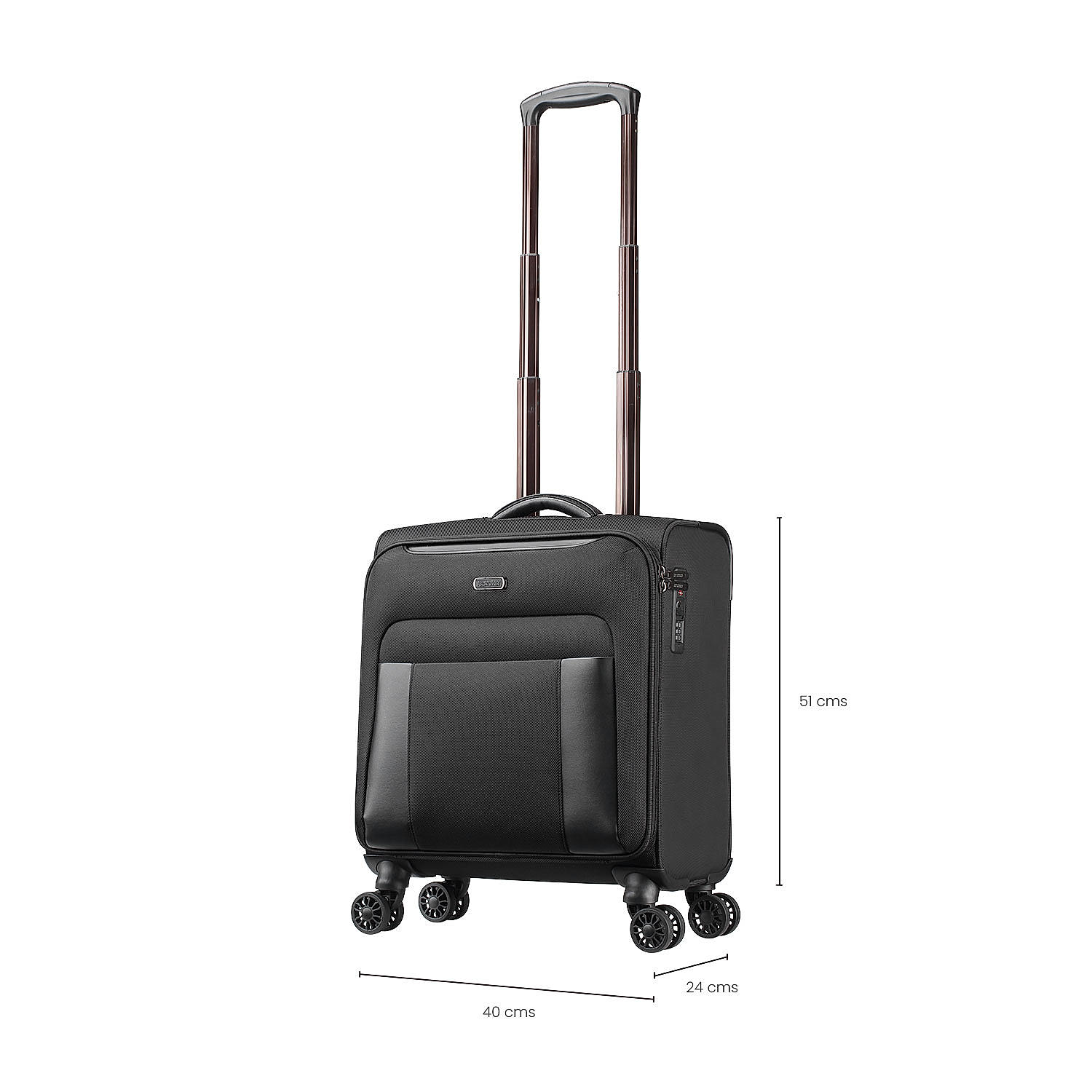 Buy Black Bass Rolling Tote 40 cm Online at American Tourister 521102